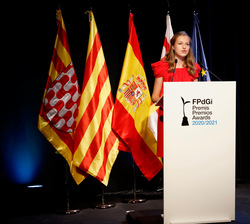 Su Alteza Real la Princesa de Asturias y Girona durante su intervención
